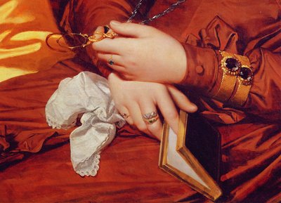 Portrait of Madame Marcotte, (detail) by Jean Auguste Dominique Ingres